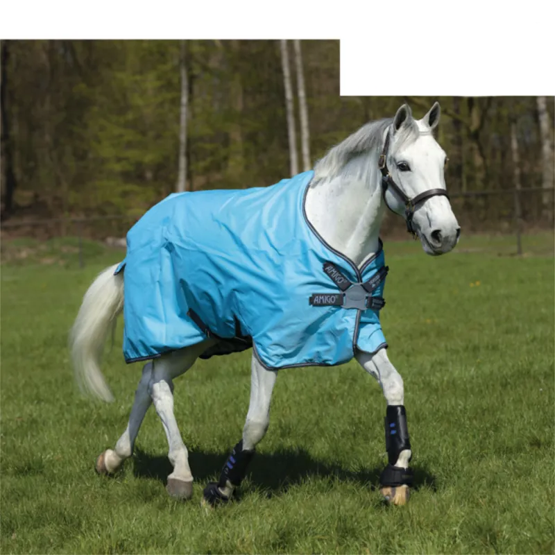 Horseware Amigo Hero 900 Lite 0g Net Lined Turnout Rug - Capri/Gunmetal/Bluebell